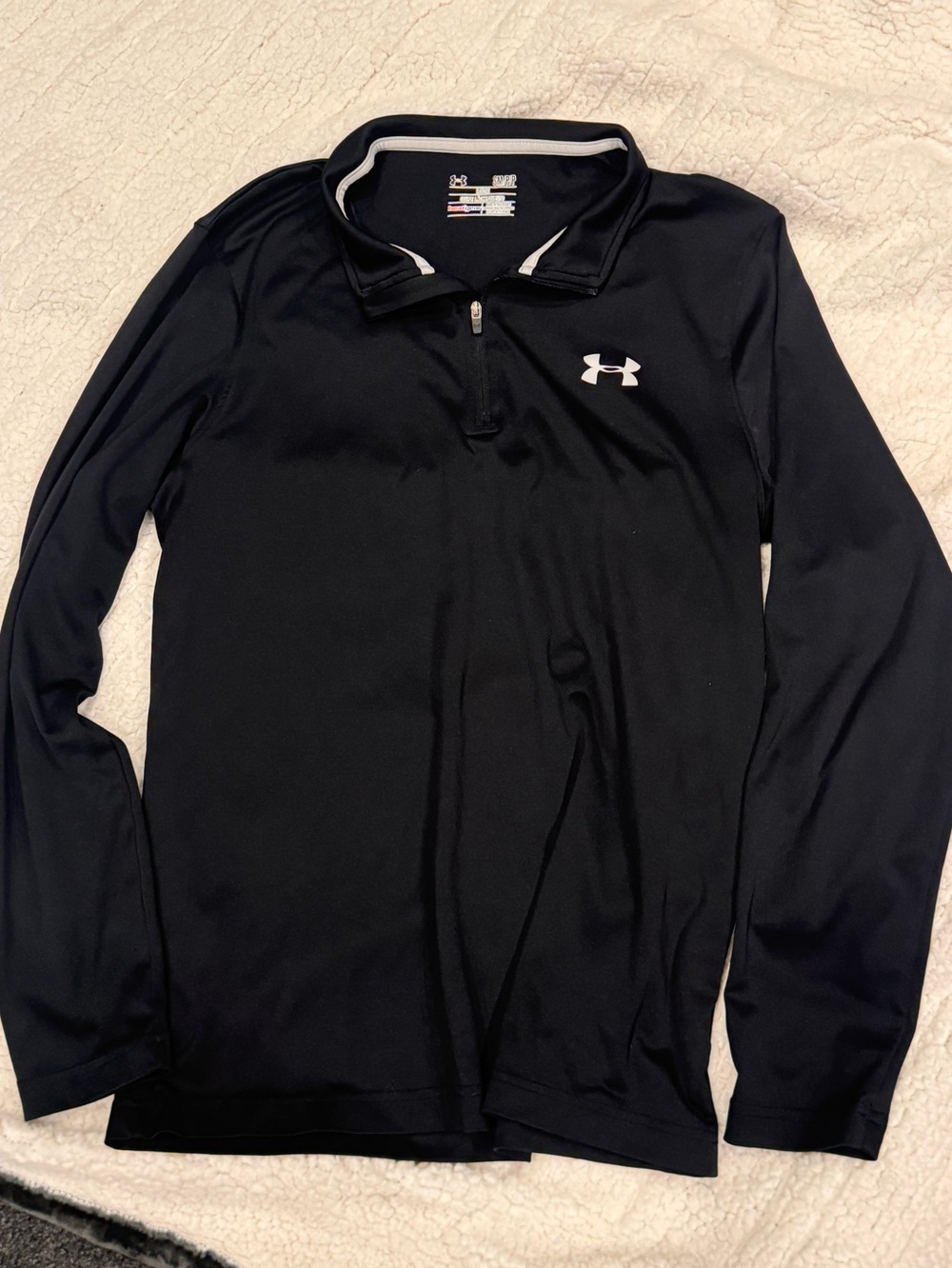 Under Armour Black Quarter Zip Sz Small Women’s Athletic Athlesure long sleeve